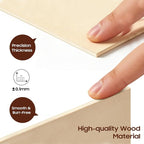 Basswood Polywood Sheets, Wood Burning, Model Making, DIY Crafts, Holiday Decor - Image 6
