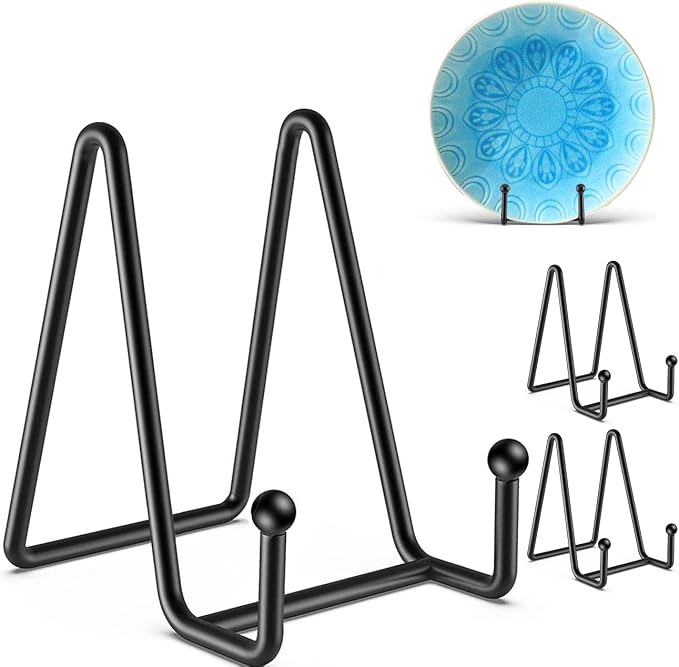 Hoewina Plate Stands for Display, Metal Frame holder stand for Book Holder by Hoewina