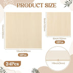 SiliFine 6x6+12x12 Inch 24 Pack Basswood Sheets - Image 2
