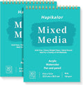 Sketch Book Mixed Media Pad, 30 Sheets 98lb/160gsm Acid-Free Drawing Paper by Hapikalor