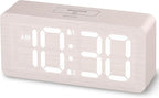 uscce Wooden Digital Alarm Clocks by USCCE