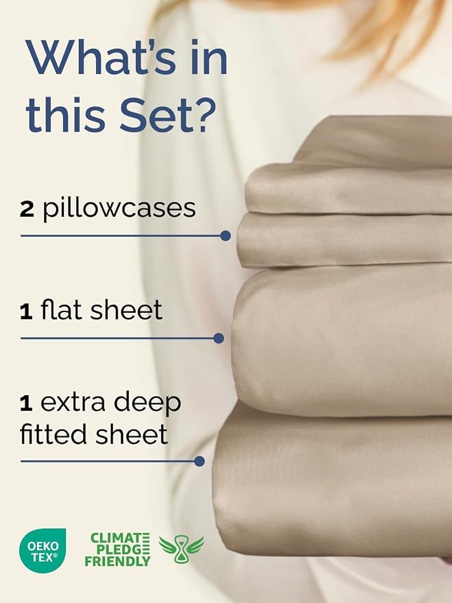 Extra Deep Twin Sheet Set - Image 2