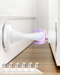 Door Stoppers Magnetic Door Catch - 6 Pack Stainless Steel Heavy Duty Door Stops for Bottom of Door, Wall & Floor Mounting No-Drill Strong Adhesive & Screws, Strong Door Holder to Keep Door Open,White