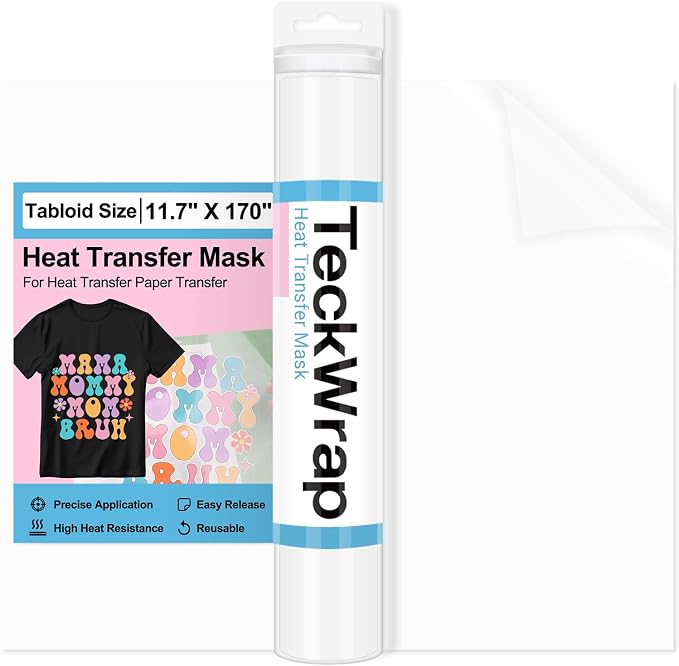 TECKWRAP Heat Transfer Mask for Heat Transfer Paper for T-Shirts 1 roll by TECKWRAP