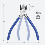 WORKPRO 2 Pack Wire Cutters, 6 Inch Precision Flush Cutters, Spring Loaded Side - Image 5