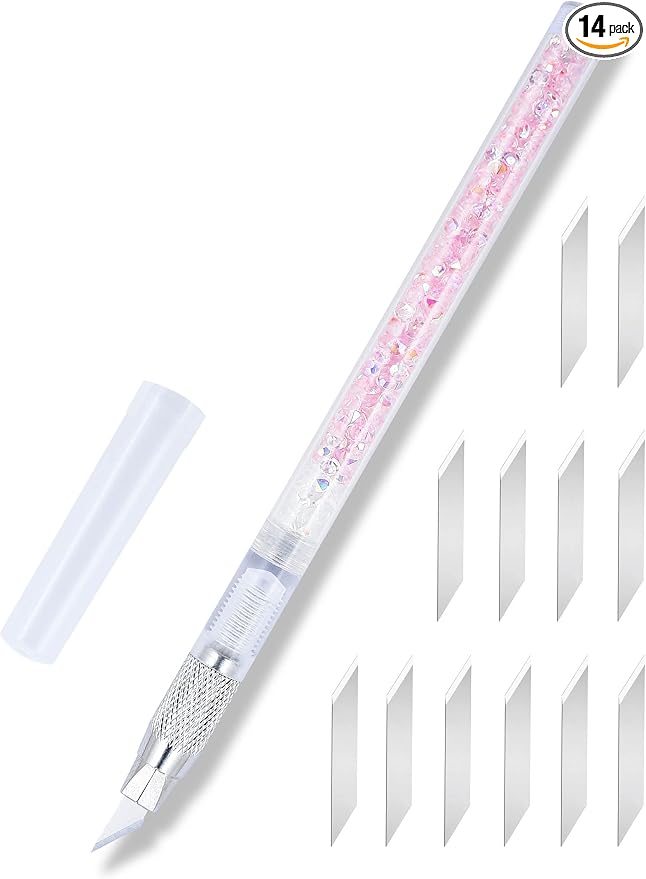 Exacto Knife Set, Bling Hobby Knife Pen by Arvakr