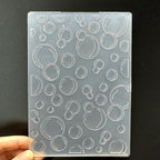3D Plastic Embossing Folder Template Bubbles Texture A6 Size - Image 4