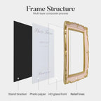 Cuspin 8x10 Vintage Picture Frame Pink and Gold Frames, Elegant Ornate Pink - Image 6