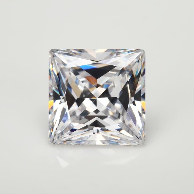 50pcs 5x5mm AAAAA Square White Princess Cut Loose cubic zirconia CZ Stone - Image 2