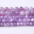 4mm 90pcs Natural Lavender Amethyst Beads Round Loose Gemstone Crystal Energy by NaturalStoneBeads