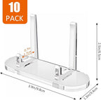 tutata Acrylic Trading Card Display Stand, 10 Pack Clear Card Stands, Card - Image 3