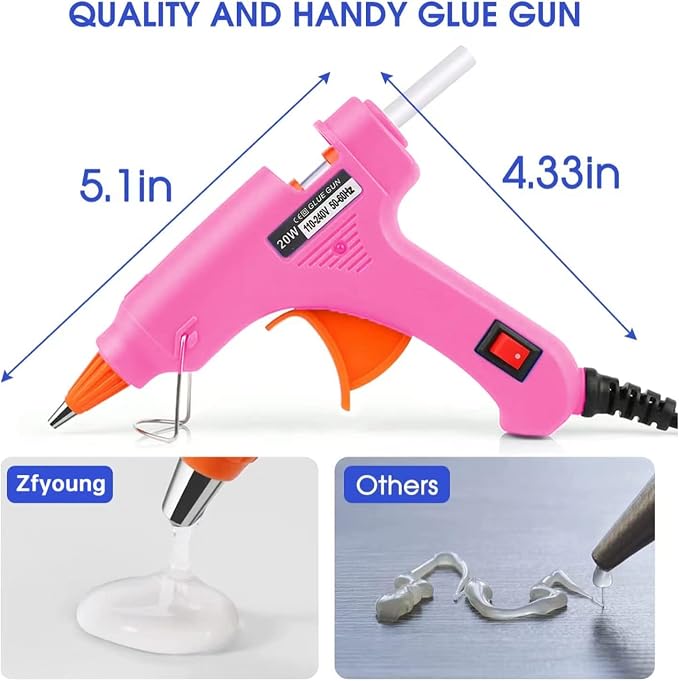 Mini Hot Glue Gun 10pcs Glue Stick Hot Glue Gun Set - Image 3