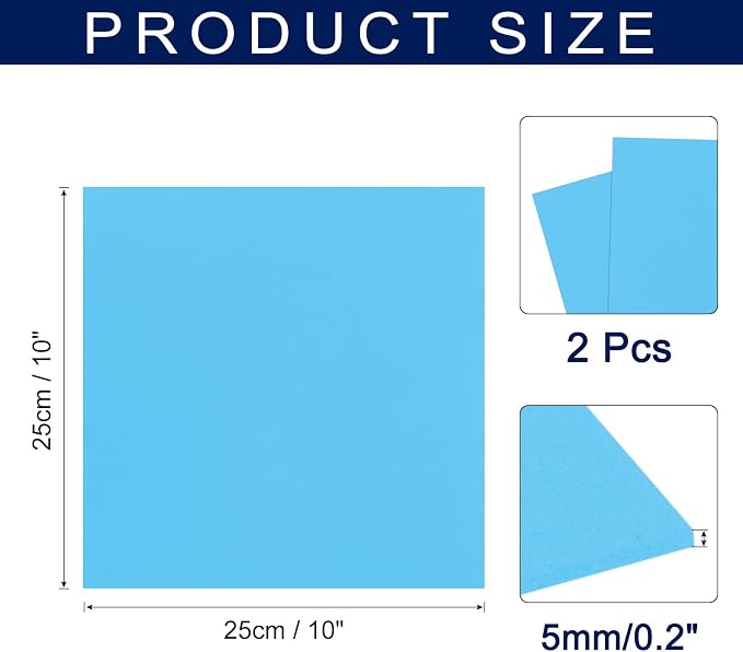 MECCANIXITY Foam Sheets Crafts 10x10 Inch 5mm EVA Craft Foam Paper Foam Sheets - Image 2