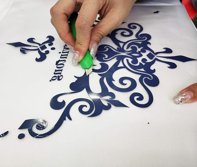 guangyintong Heat Transfer Vinyl Navy Blue HTV Rolls, Matte Surface HTV Vinyl - Image 5
