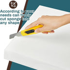Frienda 6 Pack 3" X 20" X 20" Upholstery High Density Foam Cushion White - Image 5