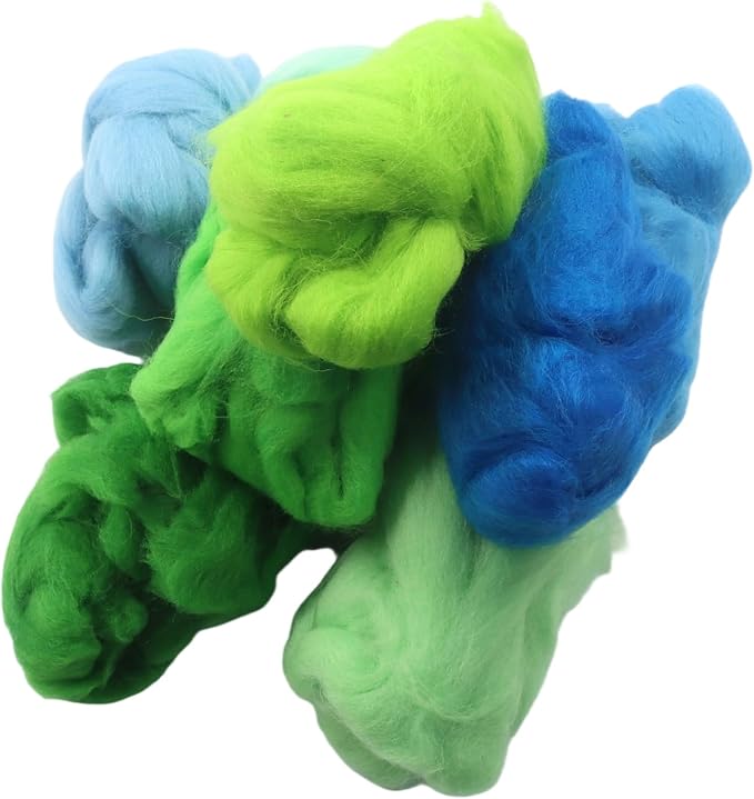Needle Felting Wool Set, 8 Colors | 10g Each Pack, 2.8 Oz Total, Roving Yarn - Image 5