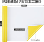 TORC Yellow Permanent Vinyl 12" x 14 FT Matte Yellow Adhesive Vinyl Roll - Image 2