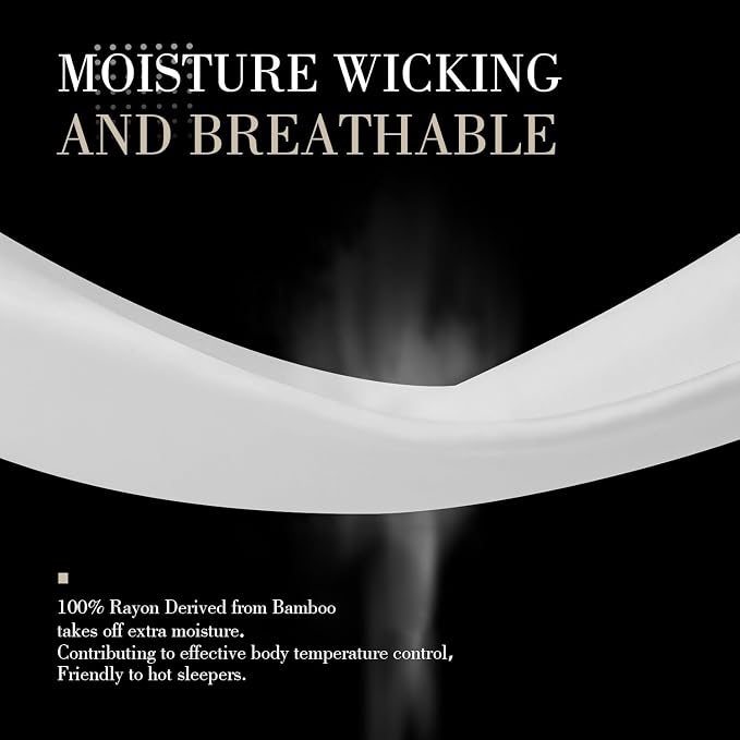 WishSmile Standard Pillow Cases Cooling Pillowcases Set of 2 Breathable Cool - Image 5