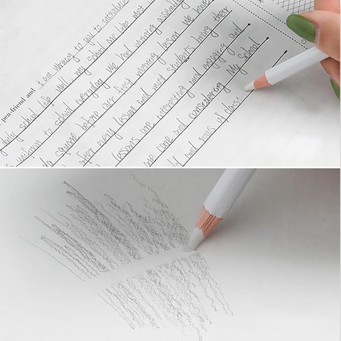 leuapl Eraser Pencils Set for Artists, Wooden Sketch Professional Highlight - Image 6
