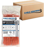 Kable Kontrol Fluorescent Orange Zip Ties 11 Inch 8, 50 Lbs Tensile Strength by KABLEKONTROL%C2%AE