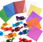 Cellophane Wrap, 8 Multi-Colors Colored Cellophane, 7.5x7.5 Inch Transparent - Image 3