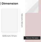Caydo 12PCS White Self Adhesive Felt Sheets, Felt - Image 2