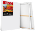 ESRICH Stretched Canvas for Painting 18x24 Inch, Triple Primed Acid-Free Cotton by ESRICH