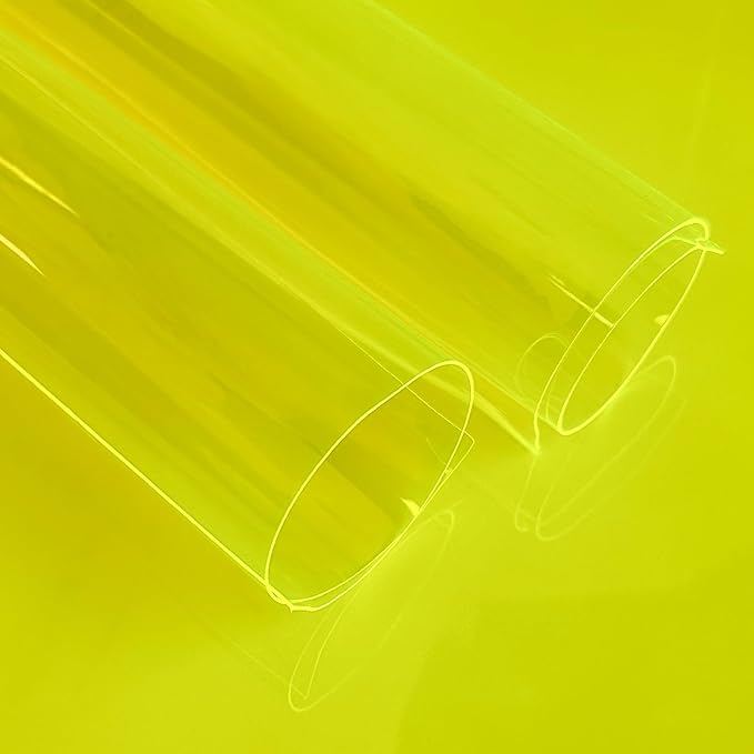 Transparent PVC Faux Leather Sheets, Glossy Waterproof Clear Vinyl Fabric by XHTFauxLeather