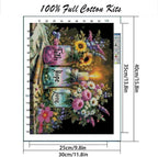 MYBISYMQQ Faith, Love Cross Stitch Kits, Stamped Cross Stitch Kit - Image 2