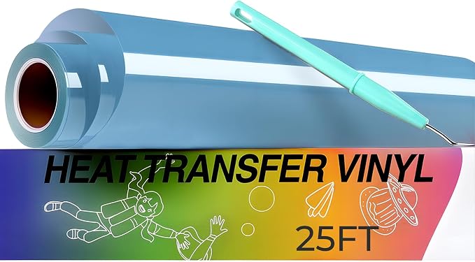 HTVRONT Sky Blue HTV Roll Heat Transfer Vinyl by HTVRONT