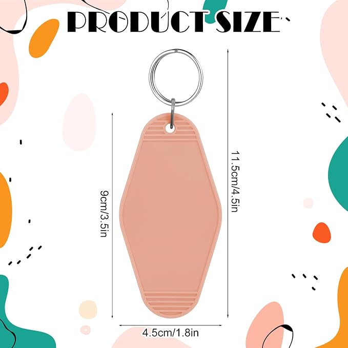 LOTMER 20/30/40/80 PCS Hotel Keychain Blank - Image 2