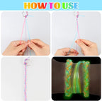 KAMJUNTAR Luminous Lanyard String, 15 Rolls Gimp String Plastic Lacing Cord - Image 7