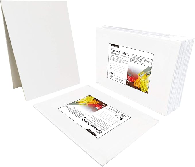 PHOENIX Small Painting Canvas Panels 5x7 Inch, 12 Value Pack - 8 Oz Triple - Image 5