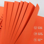 RECUTMS 12x12 Scrapbook 60 Page Kraft Paper DIY Graduation Album Orange | 250gsm - Image 5
