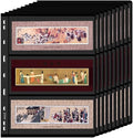 Stamp Pages, 3 Rows Pages for Stamp Collectors, 9-Hole Standard Page Fit Stamp by Unknown