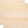 HARFINGTON 2pcs 3mm Basswood Plywood Sheets 8" x 8" x 1/8" Thin Unfinished by HARFINGTON