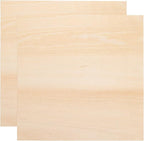 HARFINGTON 2pcs 3mm Basswood Plywood Sheets 8" x 8" x 1/8" Thin Unfinished by HARFINGTON