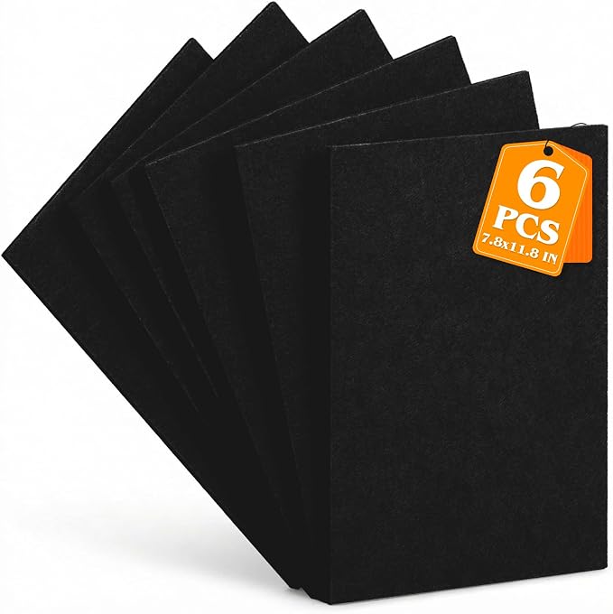 Black Stiff Felt Sheets 2mm Thick by Grainear
