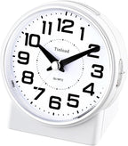 Tinload 4.3" No Ticking Analog Alarm Clock, Silent Readable - Image 4