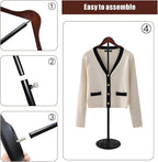 4 Pack T Shirt Display stand, Adjustable T shirt Shoulder Stand - Image 3