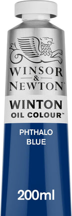 Winsor & Newton Winton Oil Color, 200ml Tube, Phthalo Blue by WinsorNewton