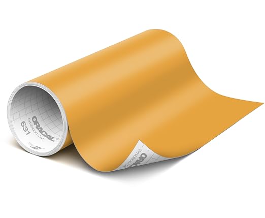 ORACAL 631 Matte Imitation Gold Vinyl Durable Roll Easy to Weed Permanent by Orafol