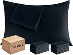 Pillowcases Standard 12 Pack, 20x26 Pillow Cases by Culve