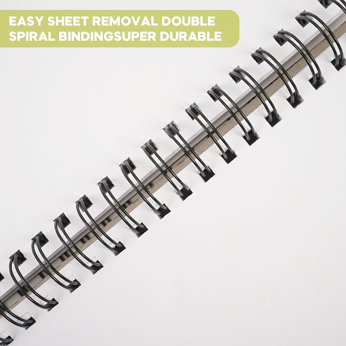 CONDA 9 x 12 Inch Sketchbook, Top Spiral Bound Sketch Pad, 100 Sheets, Durable - Image 3