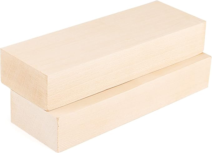SOUJAP 2 Pack 10 x 3.5 x 1.7 Inch Basswood Carving Blocks, Unfinished Wood - Image 6
