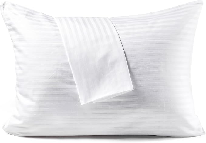 FAUNNA 600TC 100% Cotton Pillow Protectors, Body Size, 2 Pack, Oeko-TEX by FAUNNA