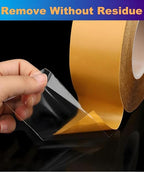 Ultra-Thin Double Sided Adhesive Tape 1.5Inch x 66Ft Transparent Sticky Tape - Image 7