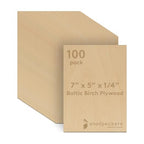 1/4 Inch Baltic Birch Plywood 6 mm B/BB Grade Craft Wood, by Woodpeckers