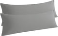 NTBAY 2-Piece Body Pillowcase Set, 20x54 inches, Smoke Grey, Microfiber by NTBAY