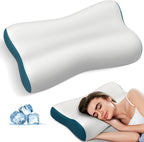 Cervical Neck Pillow for Pain Relief, Contour Memory Foam Pillows Ergonomic by Polovo